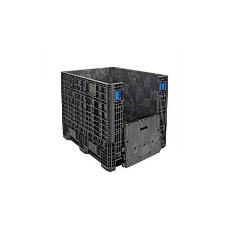 Lewisbins ORBIS  GP4048-39 BulkPak Folding Bulk Shipping Container - 48"L x 40"W x 39"H, 2000 Lb. Cap. Black GP4048-39BLACK